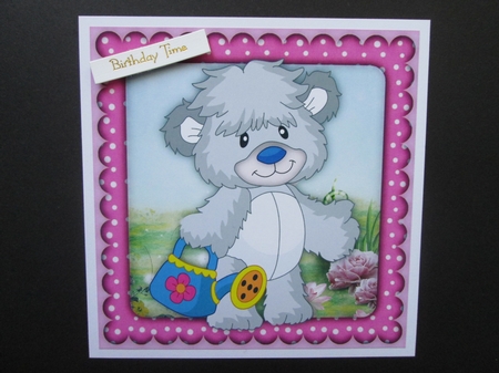 Eljie Bear with His Watering Can  by BELINDA ABRAHAM