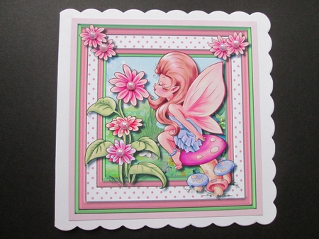 Flower Fairy on a Toadstool by BELINDA ABRAHAM