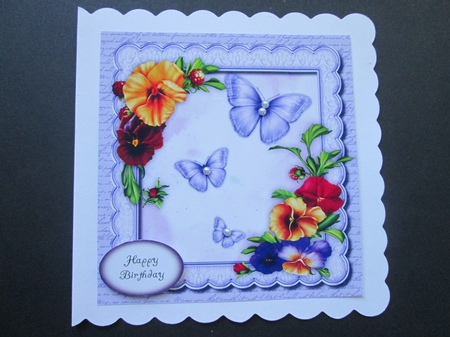 Beautiful Pansys and Butterflys  by BELINDA ABRAHAM