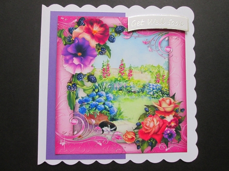 Beautiful Flowers ihn a Ornate Frame  by BELINDA ABRAHAM
