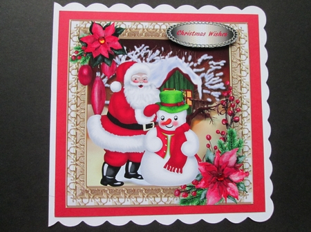 Santa and Snowman by BELINDA ABRAHAM