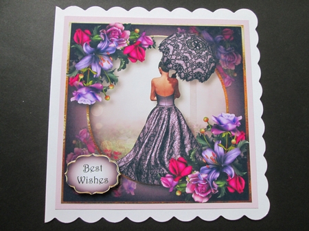 Practically Perfect In Purple 8x8 by BELINDA ABRAHAM