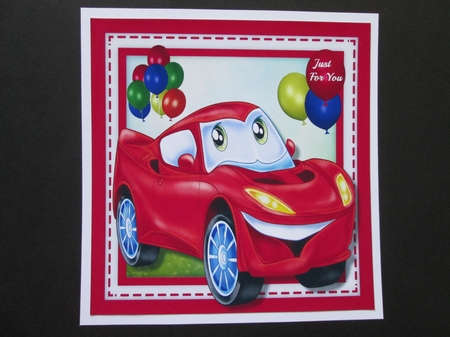 little Red Birthday Car by BELINDA ABRAHAM