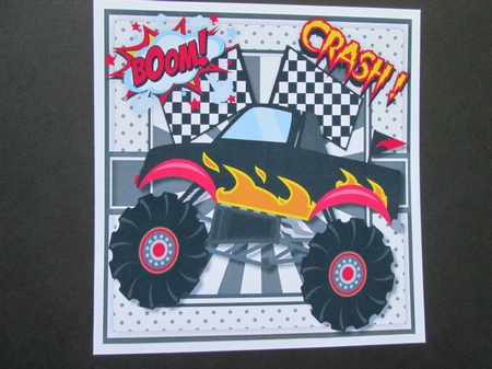 Lovely Black Monster Truck  by BELINDA ABRAHAM
