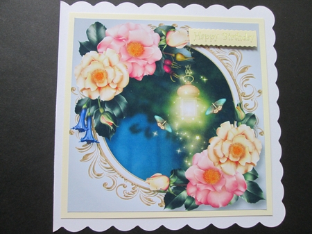 The Midnight Garden Square 8x8 by BELINDA ABRAHAM