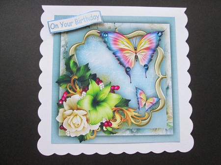 Lillys Roses and Butterflys by BELINDA ABRAHAM