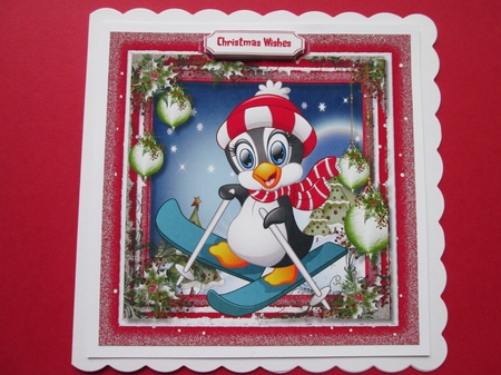 8x8 Christmas Penguins Bumper Kit   by BELINDA ABRAHAM
