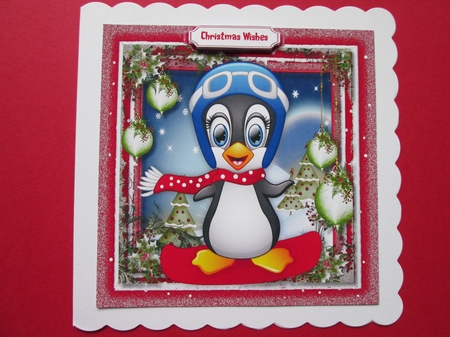 8x8 Christmas Penguins Bumper Kit   by BELINDA ABRAHAM