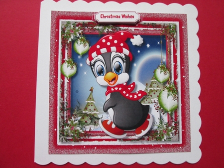 8x8 Christmas Penguins Bumper Kit   by BELINDA ABRAHAM
