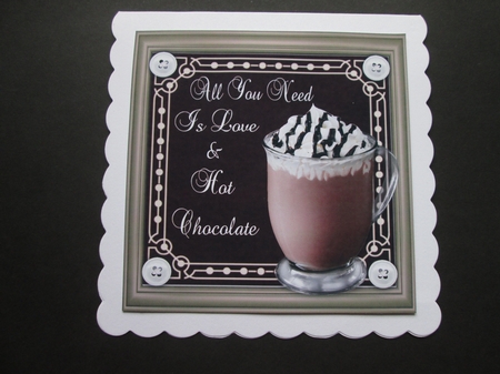 Yummy Hot Chocolate 8x8 by BELINDA ABRAHAM