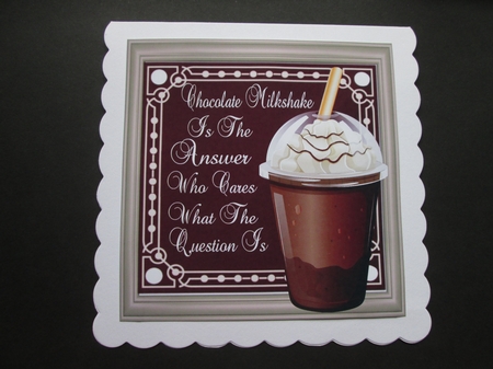 Yummy Chocolate Milkshake 8x8 by BELINDA ABRAHAM