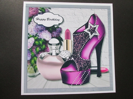 Shoe Box purple by BELINDA ABRAHAM