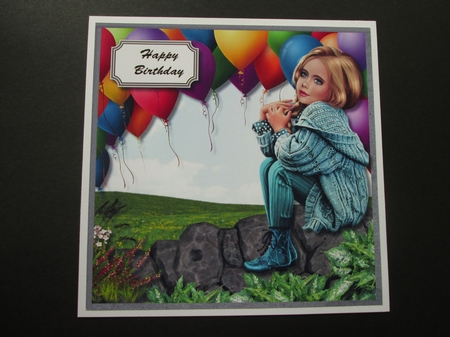 Girl sat on wall by BELINDA ABRAHAM