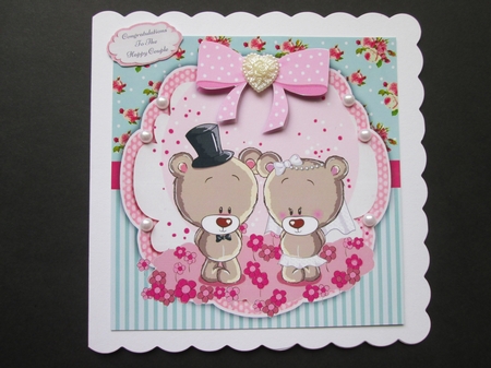 Wedding Bears 8x8 by BELINDA ABRAHAM