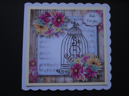 Beautiful Floral Birdcage Bumper Kit by BELINDA ABRAHAM