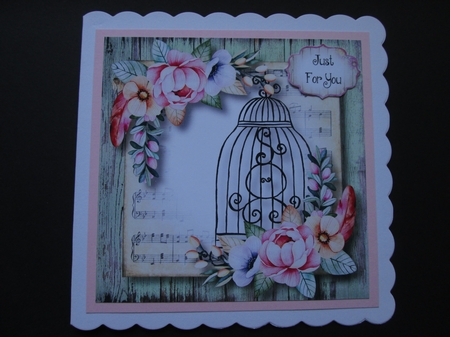 Beautiful Floral Birdcage Bumper Kit by BELINDA ABRAHAM