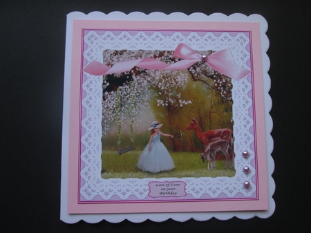 SPECIAL LITTLE GIRLS BIRTHDAY WITH SELECTION OF SENTIMENTS by BELINDA ABRAHAM