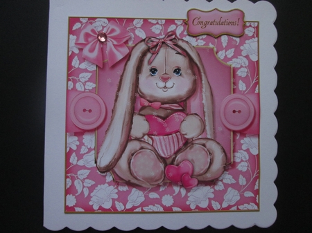 Baby Pets 8x8 Card Front 4 by BELINDA ABRAHAM