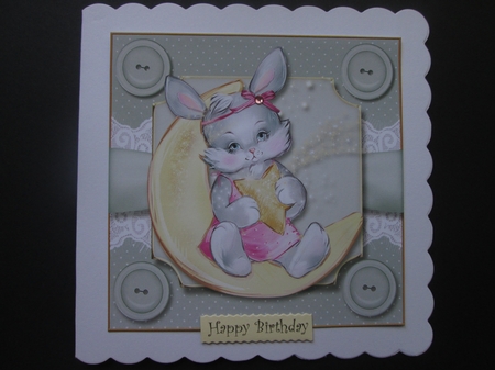 Baby Pets 8x8 Card Front 7 by BELINDA ABRAHAM