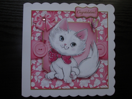Baby Pets 8x8 Card Front 12 by BELINDA ABRAHAM