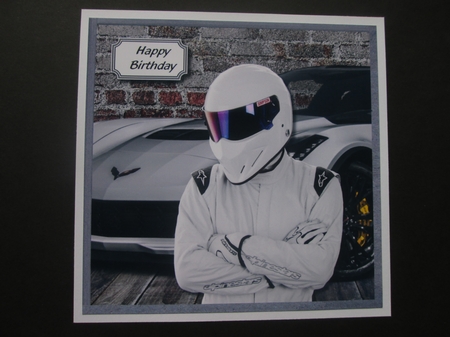 High performance car and Stig by BELINDA ABRAHAM
