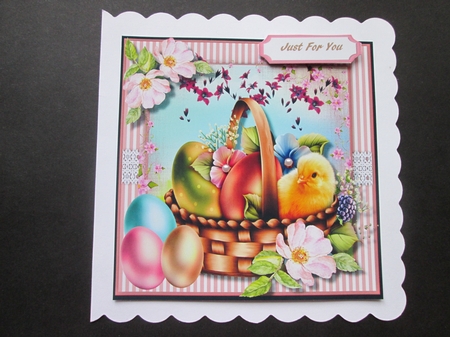 Easter Chick in a Basket  by BELINDA ABRAHAM