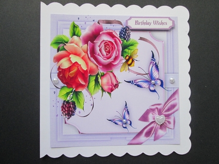 5, Sheet Flowers , Butterflys and sude bow  by BELINDA ABRAHAM