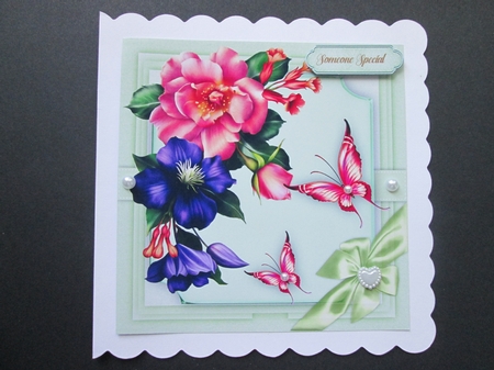 5, Sheet Flowers , Butterflys and sude bow  by BELINDA ABRAHAM