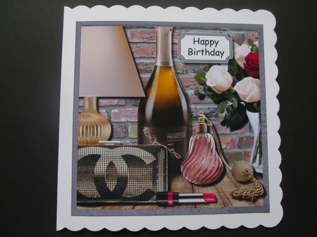 Lamp,Prosseco and accessories by BELINDA ABRAHAM