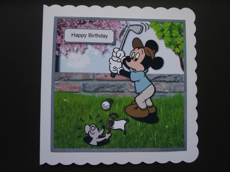 Mickey mouse golf by BELINDA ABRAHAM