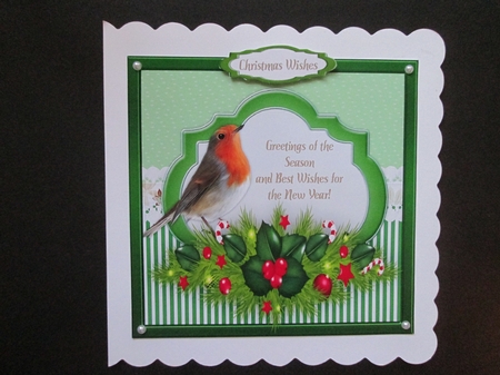 Beautiful Christmas Greetings , Green  by BELINDA ABRAHAM