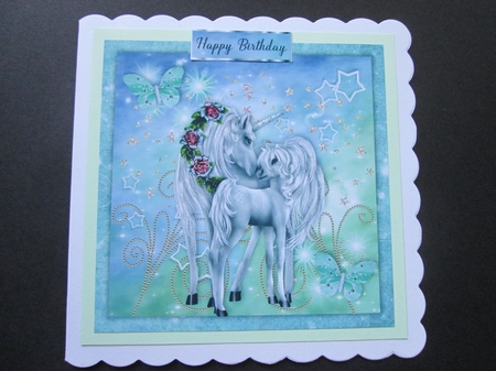 8x8 Unicorn Sparkle Bithday  by BELINDA ABRAHAM