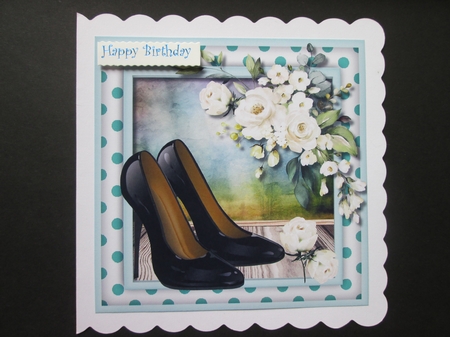 Beautiful White Roses and Shoes by BELINDA ABRAHAM