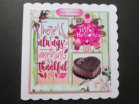 Be Thankful for!!! CAKE Window card fron 8x8 by BELINDA ABRAHAM