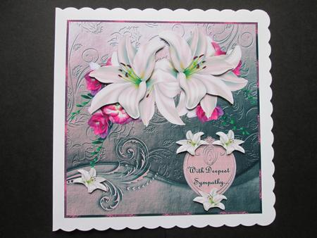 Sympathy Lillies in Pink by BELINDA ABRAHAM