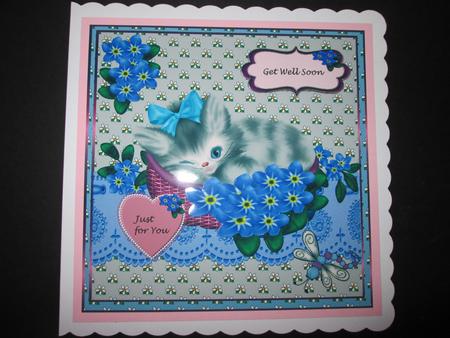 Kitten Forget Me Not by BELINDA ABRAHAM