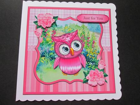 Sweet Owl Card Topper & Decoupage by BELINDA ABRAHAM