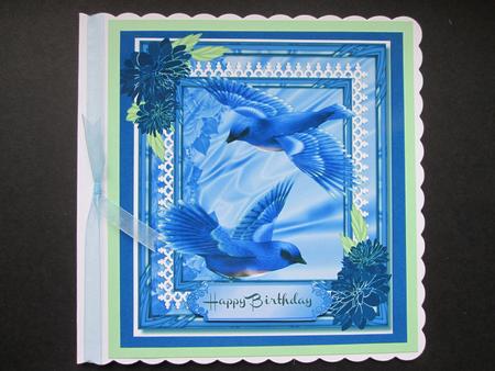 Beautiful Bluebirds High in the Sky  by BELINDA ABRAHAM