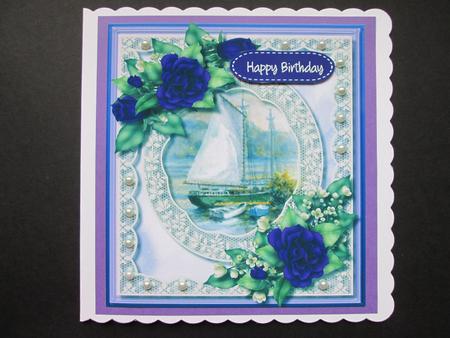 Beautiful Sails and Lilac Roses  by BELINDA ABRAHAM