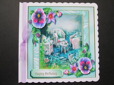 Beautiful Scene Summer Pansy's  by BELINDA ABRAHAM
