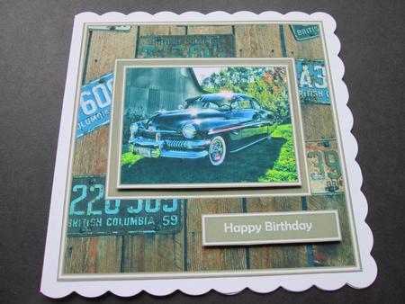 Number Plates - 50's Black Car by BELINDA ABRAHAM