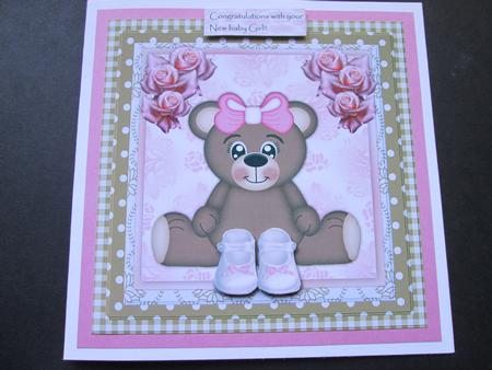 Baby Girl Cute Bear by BELINDA ABRAHAM