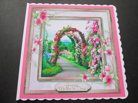 Beautiful Archway of Summer Roses  by BELINDA ABRAHAM
