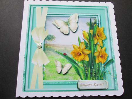 Lovely Daffodils and Golden Butterfyl's by BELINDA ABRAHAM