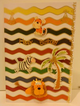 Wavy Edge Ribbon - Brights with Gold Trim by Belinda Ellingham