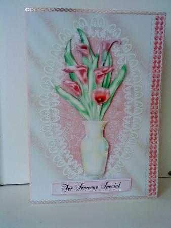 Carla Lily Birthday or Other Occasion Card Front by Belinda Ellingham