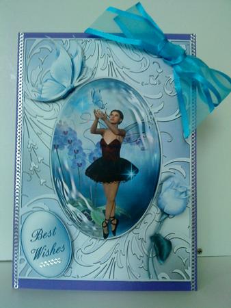 The Ballet Butterfly Dance Card Front by Belinda Ellingham