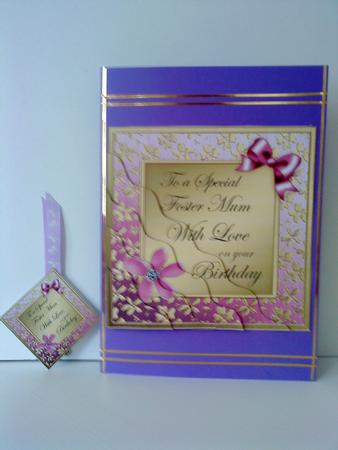 Floral Elegance Birthday Foster Mum Wavy Corner Side Stacker by Belinda Ellingham