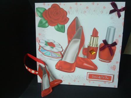 Red Rose with Red Shoes and Lippy by Belinda Ellingham