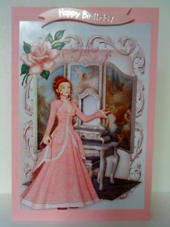 Vintage Lady with Vanity and Dressing Table A4 by Belinda Ellingham